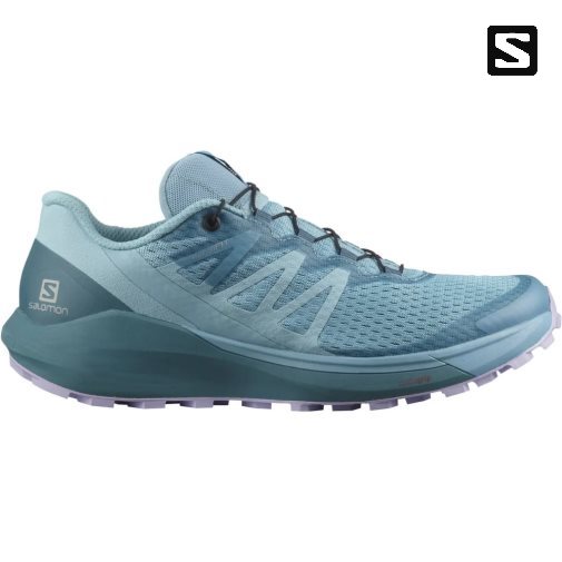 Sapatilhas Trail Running Salomon Sense Ride 4 Feminino Turquesa | PT V84721